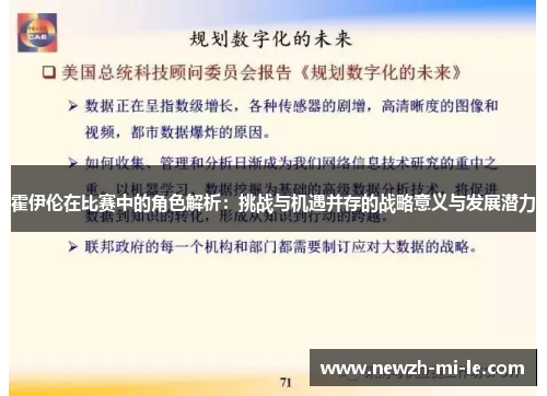 霍伊伦在比赛中的角色解析：挑战与机遇并存的战略意义与发展潜力